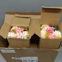 Zeyune 8 Pieces Pink Flowers in Ceramic Vase Women Pink Office Decoration Table Flowers Centerpieces Small Fake Hydrangeas with Pot for Spring Party Wedding Decor Mother Gifts