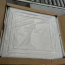 Art3d PVC Ceiling Tiles, 2'x2' Plastic Sheet in White (24-Pack), 24"x24"