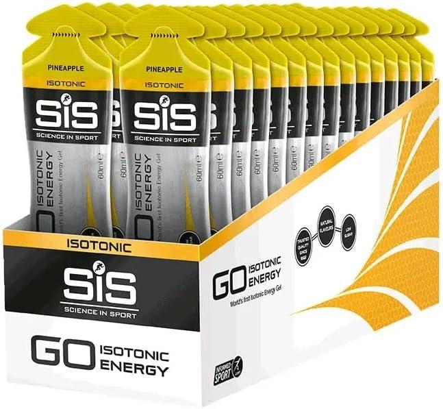 SCIENCE IN SPORT Isotonic Energy Gels, 22g Fast Acting Carbohydrates, Performance & Endurance Sport Nutrition for Athletes, Energy Gels for Running, Cycling, Triathlon, Pineapple - 2 oz - 30 Pack