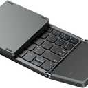 OMOTON Foldable Bluetooth Keyboard, with Touchpad, Multi-Device and Rechargeable Wireless Keyboard Compatible with iPad, Android, Windows