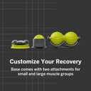 TRIGGERPOINT Mountable Massage Ball Pro Wall-Mounted Recovery Tool with Single & Peanut-Style Attachments, Multi-Density EVA Foam, Hands-Free Relief for Sore Muscles at Home, Gym, or Travel