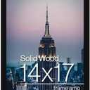  Frame Amo 4x12 Black Modern Picture Frame, 1 inch Border, Acrylic Front, for Wall or Table