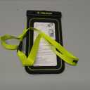 Pelican Marine - IP68 Waterproof Phone Pouch (Regular Size) Floating Waterproof Phone Case - Beach Cruise Ship Travel Essentials - Works with All Phones - Detachable Lanyard - Black/Hi-Vis Yellow