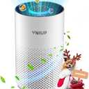 Air Purifiers for Bedroom Home up to 1000 ft, Vniup H14 True HEPA Room Air Purifiers for Bedroom, with Fragrance Function Sleep Mode& Light Mode Air Cleaner for Pet Dander Odor Dust Smoke (Middle, White)