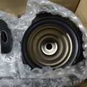 Side Table - Small Round Metal Accent Table for Living Room, Bedroom, Office - Modern Matte Black Pedestal Coffee Table for Small Spaces - 21" Height, Compact Drink Table for Sofa, Corners