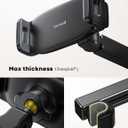 Lamicall Car Tablet Holder, Headrest Tablet Holder – [Two-Axis Telescopic Arm] 360° Rotation, Door for iPad, Sumsung Tab, Switch, Other 4.7-11 Inch Mobiles and Devices – Black