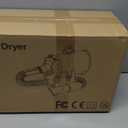 High Velocity Professional Dog Grooming Dryer,Adjustable Temperature and Speed Hair Dryer for Pets with 4 Nozzles (White Pink)