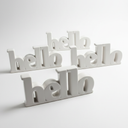 CERAMIC SIGN HELLO 5PCS
