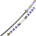 Armory Replicas - One Piece Sword Replicas: Enma, Nidai Kitetsu, AME no Habakiri, Durandal, Gryphon - High Carbon Steel Blades with Stunning Anime-Inspired Detailing (Purple, White, Black)