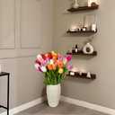 6PCS 23" Fake Tulip Flowers Artificial Violet Tulips Long Stem Faux Flower, Silk Flower Dcor for Floral Arrangement Home Farmhouse Wedding Decoration