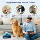 Dog Slow Feeder - Interactive Dog Food Puzzle Toy, Treat Maze Game for Dogs & Cats, Mental Stimulation & Boredom Relief, Adjustable Difficulty Pet Enrichment Toy (Three Layers)