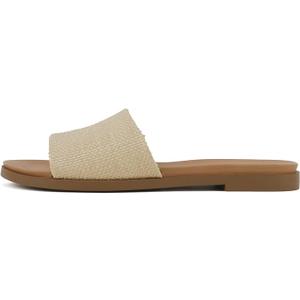 Soda “Board” Women Open Round Toe Single Band Slide Sandal, 6.5