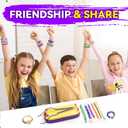 Simfunso Friendship Bracelet Making Kit for Girls, Gift for 7 8 9 10 11 12 Year Old Girls, Present for Teen Girl, Arts and Crafts Kit for Kids Ages 8, Birthday Gift Toys for 8-12 Years Old (purple)