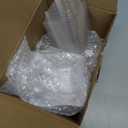 Tessco 100 Pcs Mini Dessert Plates Set, Disposable Appetizer Plates Assorted Shape Mini Plastic Spoons for Wedding Party Birthday(Clear)