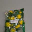 Lemon Napkin Rings Set of 12 Spring Farmhouse Napkin Rings Bulk for Dinning Table Decoration, Rustic Lemon Leaf Napkin Ring Holders for Party Gathering Banquet Wedding Birthday (Lemon)