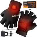 Heated Gloves for Men Women- Rechargeable Electric Touchscreen Cold Winter Work Arthritis Pain Relief Hand Warmers Hot Compress, Heated Gloves for Cold Winter Arthritis Hands Hunting Skiing (Medium)