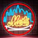 Baseball Neon Sign for Wall Decor Baseball LED Light Up Sign Baseball Wall Decor Sports Neon Lights for Club Bedroom Man Cave Bar Sports Gifts for Men Teen Boys Fans,Size 13.4 * 13.4 inch(FMXD151)