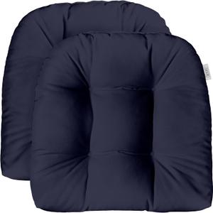 RSH DECOR: Sunbrella Tufted Wicker U-Shape Cushions Set of 2 | 22 x 22 | Outdoor Seat Cushions for Patio Furniture| Crafted with Sunbrella Performance Fabric | Canvas Navy RSH DECOR: Sunbrella Tufted Wicker U-Shape Cushions Set of 2 | 22 x 22 | Outdoor Seat Cushions for Patio Furniture| Crafted with Sunbrella Performance Fabric | Canvas Navy