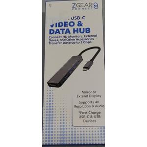 ZGEAR Five Port USB-C Video And Data Hub
