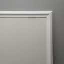 Farmhouse Linen Bulletin Board, 40" x 30", White Wood Style Frame, Industrial Grade Pinning Surface