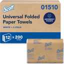 Scott Professional Essential C-Fold Folded Paper Towels, Bulk (01510), Fast-Drying Absorbency Pockets, 13.15"x10.125" Towel, White (200 Sheets/Pack, 12 Packs/Case, 2,400 Sheet Total), 200 Count