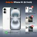 zapica Magnetic for iPhone 16 Case, Upgraded [Camera Control Button] [Full Camera Protection] [with 1 Screen Protector] Translucent Matte Shockproof Protective Phone Cover, Midnight Black