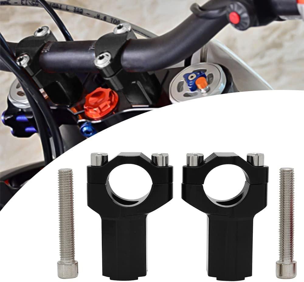 JFG RACING Dirt Bike Handlebar Riser,Motorcycle Handlebar Risers Bar Mounts Clamps CNC for 250XC-F 250XC 300XC 350XC-F 450XC-F 19-22/SX125 SX150 SX250 SXF250 SXF350 SXF450 XCF250 XCF350 16-19 (Black)
