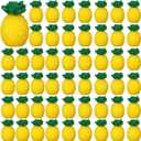 50 Pcs Mini Resin Pineapples Tiny Pineapple Figurines Fake Miniature Fruit Decoration Cute Artificial Fruit Ornament for DIY Art Crafts Garden Aquarium Jewelry Home