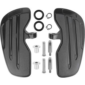 For Indian Bobber Front Floorboards Aluminum Foot Pegs Footboard for Indian/Sixty/Bobber 20152021(Black)