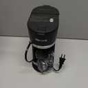 Mini Single Serve Coffee Maker for K Cup and Ground Coffee, Fast Brew One Cup Coffee Machine with Descaling Reminder and Water Window, 6 to 12 oz. Brew Sizes, Black (9.45 Inches)