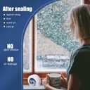 2 x Breliter Heavy Duty Window Weather Sealing Tape - Transparent Window Tape for Winter and AC Insulation, No Mess Winter Window Seal Kit - 2 Inch Wide 180 FT Long