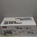 Reiga 52 Inch Smart White Ceiling Fan with Light and Remote, ETL Listed Quiet DC Motor 3 Blade Indoor Outdoor Ceiling Fans for Bedroom Living Room Patios