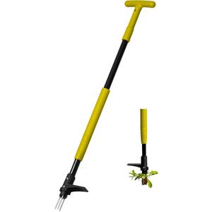 Gardenised 4 Claw Stand-Up Weed Puller Tool with Long Handle Durable Steel Head for Effortless Grass Removal Ergonomic Design Eliminates Bending Kneeling and Tugging Perfect for Easy Gardening Gardenised 4 Claw Stand-Up Weed Puller Tool with Long Handle Durable Steel Head for Effortless Grass Removal Ergonomic Design Eliminates Bending Kneeling and Tugging Perfect for Easy Gardening