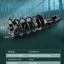 AUTOMUTO - Both (2) Front Pair Driver & Passenger Side Complete Strut & Spring Assembly Replacement for 2010-2012 for Hyundai for Santa Fe