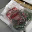 Christmas Snow Globe Flameless Candle, LED Lighted Electric Snow Globe with Spinning Glitter, Christmas Candles Battery Operated, Xmas Tabletop Decor for Adults Gifts (Candy Color)