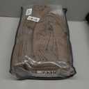 TWODRAPES Dutch Cocoa Pleated Linen Blackout Curtains 102 Inches Long for Bedroom Living Room Pinch Pleat Black Out Thermal Insulated Ring Hooks Room Darkening Drapes Brown Curtains with Liner 40x102