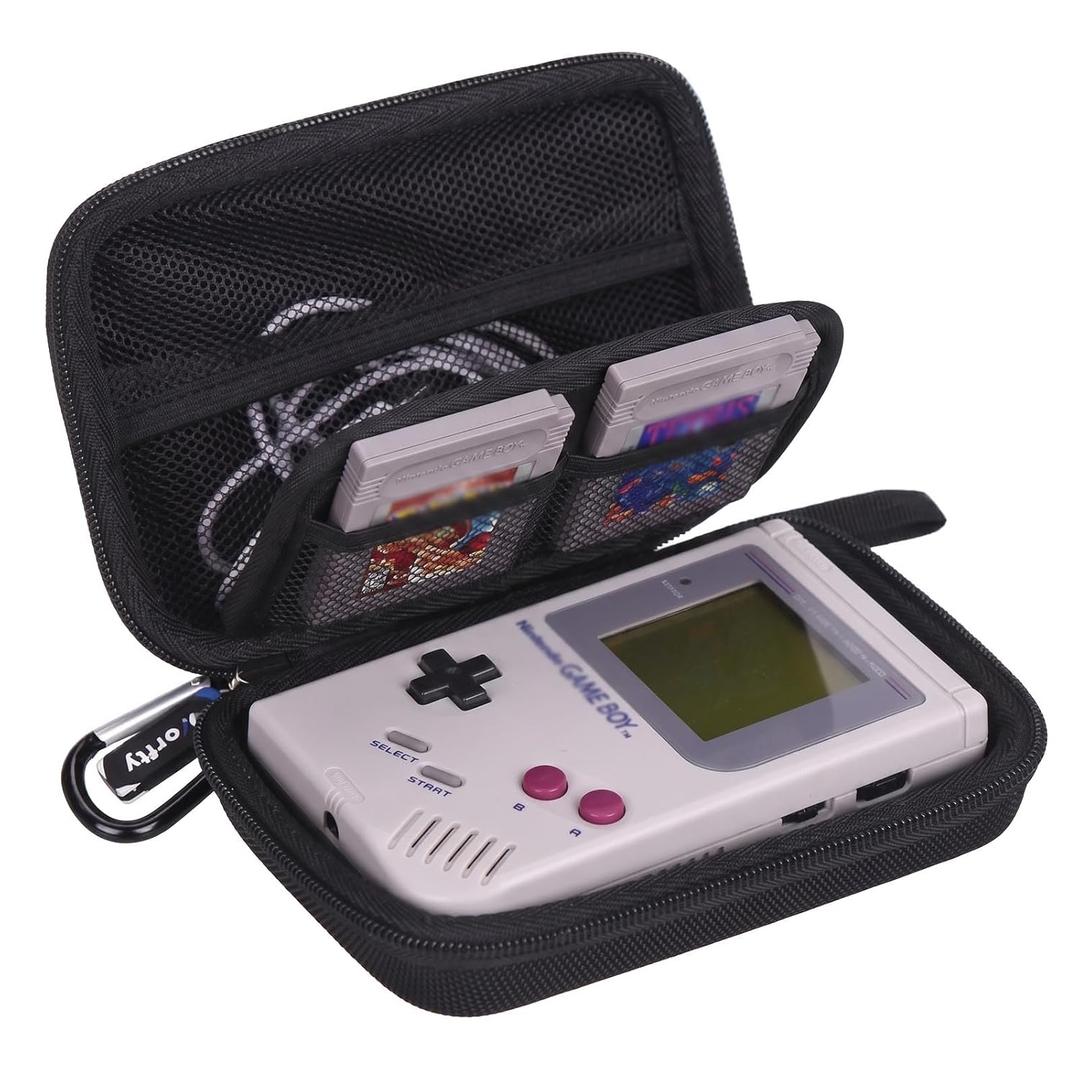 worfty Case for Game Boy Handheld Consoles, Protective Travel Carrying Bag Compatible with Retro Game Boy Handheld Game Consoles (Case Only) (Black)