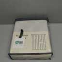 100% Blackout Shield Full Blackout Curtains for Bedroom 84 inch Length 2 Panels Set, Clip Rings/Rod Pocket Faux Linen Black Out Curtains for Living Room, Thermal Insulated, 50Wx84L, Beige