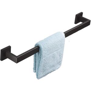 x 2 Bath Towel Rack - Square Base Thicken SUS304 Stainless Steel Towel Bar for Bathroom, Bathroom Accessories Towel Rod Heavy Duty Wall Mounted Towel Holder