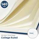 Taja Lined Spiral Journal Notebook for Women & Men, 140 Pages, College Ruled Hardcover Notebook for Work & Note Taking, Journals for Writing, A5(5.7" x 7.9") Navy