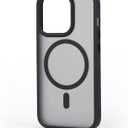 Deara Magnetic Case for iPhone 14 Pro [6.1 Inch] Skin-Touch, Rugged, Lanyard Attachmen, Shockproof, Anti-Fingerprint, Anti-Scratch - Black