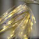 2 Pack 5FT 200LED Christmas Lighted Birch Tree, Timer Function Prelit Artificial Tree Lamp Plug in with Warm White Lights, 2 Modes Twinkling Twig Trees for Indoor Outdoor Party Christmas Decorations