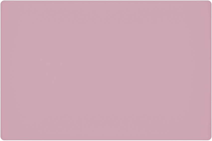 23.6'' by 15.7''Flexible Silicone Placemat Non Slip Waterproof Heat Resistant Dinner Table Mat (Light Pink-1 Pcs) (L-23.6'' by 15.7'')