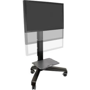 Ergotron – Neo-Flex Mobile MediaCenter VHD, Rolling Computer Cart – for Heavy Monitors or TVs Up to 75 Inches, 50 to 90 lbs – Black