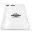 Becko US 18 X 24 Inch (100 Count) Self Seal Clear Poly Plastic Bags with Suffocation Warning for Shipping, Packaging Clothes, Backpacks, Bedding, Dustproof & Permanent Adhesive