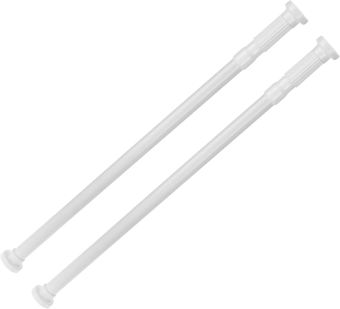 Sliding Glass Door Security Bar White Color - Feel Safe at Home with These 23" to 40" Adjustable Home Security Bars 7/8" Dia. (2-Pack)