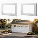 2 Pack Garage Door Windows, 20.7" x 13.8" Replacement Vinyl Window Inserts with Acrylic Transparent Panel for Garage Door, Cabins, Storage Rooms, Workshops