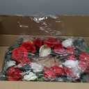 Cemetery Wreaths Decoration - Headstone Wreaths with Rose Camellia Daisy for Graves on 30 inch Tall Easel Stand, Spring Wreath for Front Door Decoration