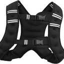 Weighted Vest Iron Sand Fitness Weighted Jacket for Running Calisthenics Gym Black 15Lb | Fitness Running & Yoga | Strength Training | Weighted Vests