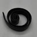 Inner Belt with Loop Liner Police Reversible Leather Under Duty Belt Buckleless for Law Enforcement Security 1.5" Wide (Large, Plain Black)